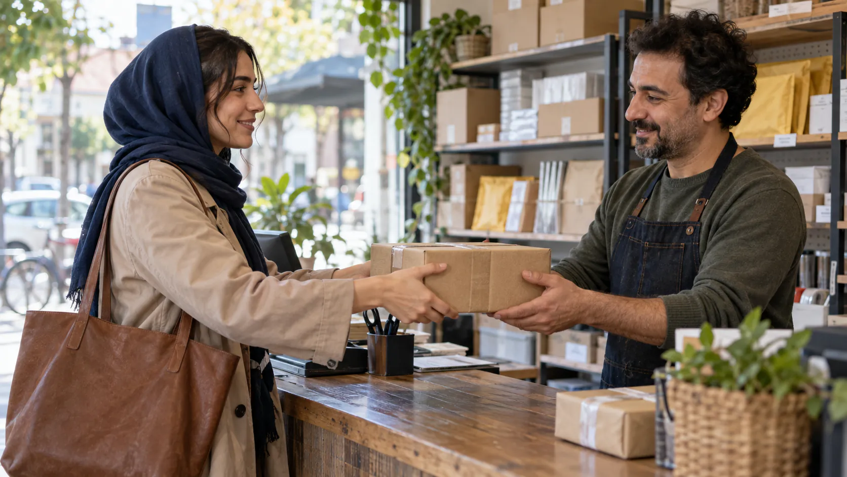 سپردن مرسوله برای مرجوعی