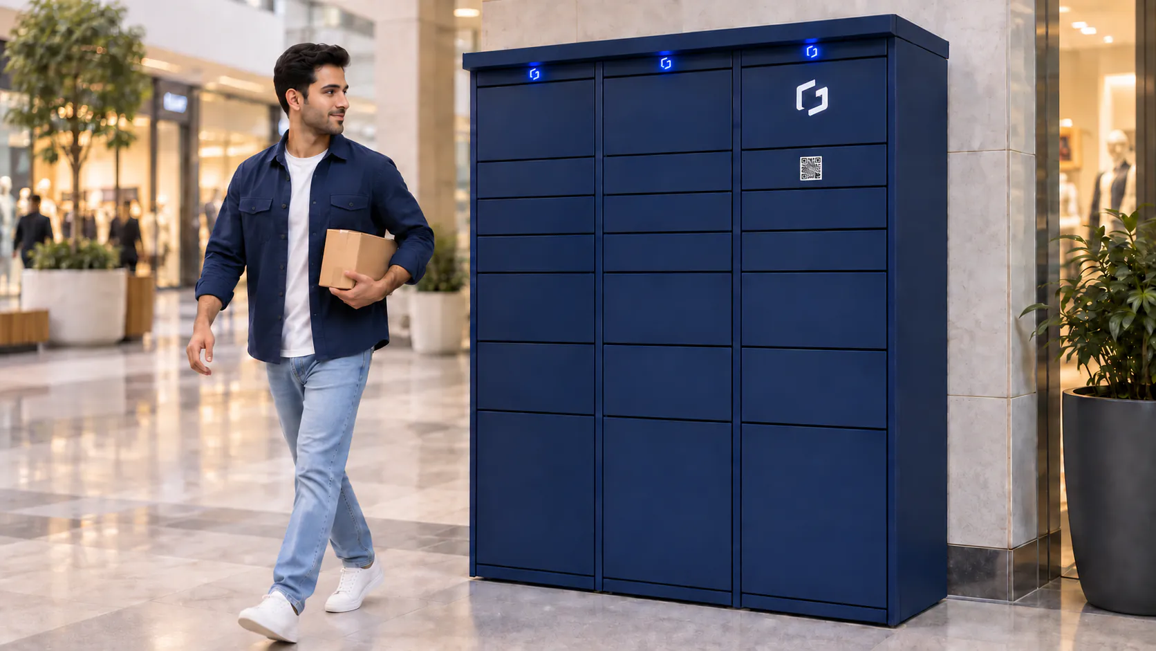 بستن در محفظه و بردن بسته از گنجه